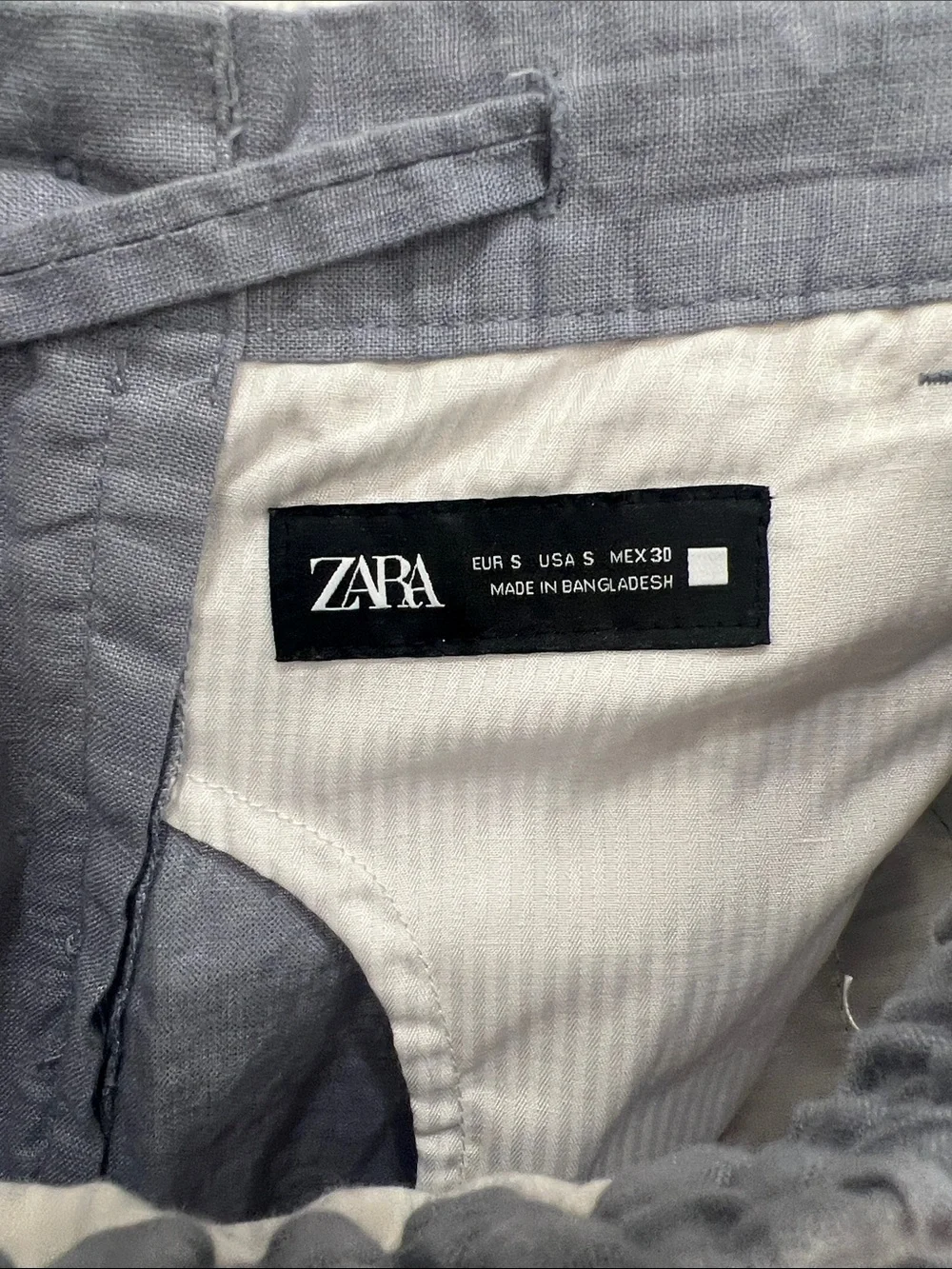 Zara (men’s) Linen Pants Light Blue